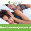 Donna disturbata dal partner che russa durante il sonno